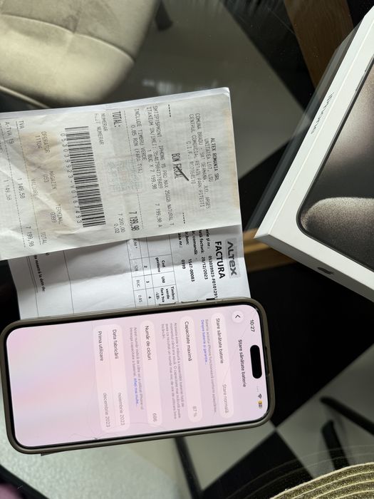 Iphone 15 Pro Max  Natural Titanium , 256 GB