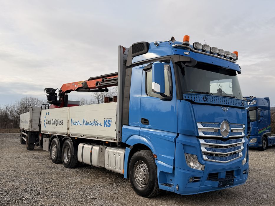 Mercedes-Benz Actros 2552 + palfinger 18001L +Remorca / macara / PK