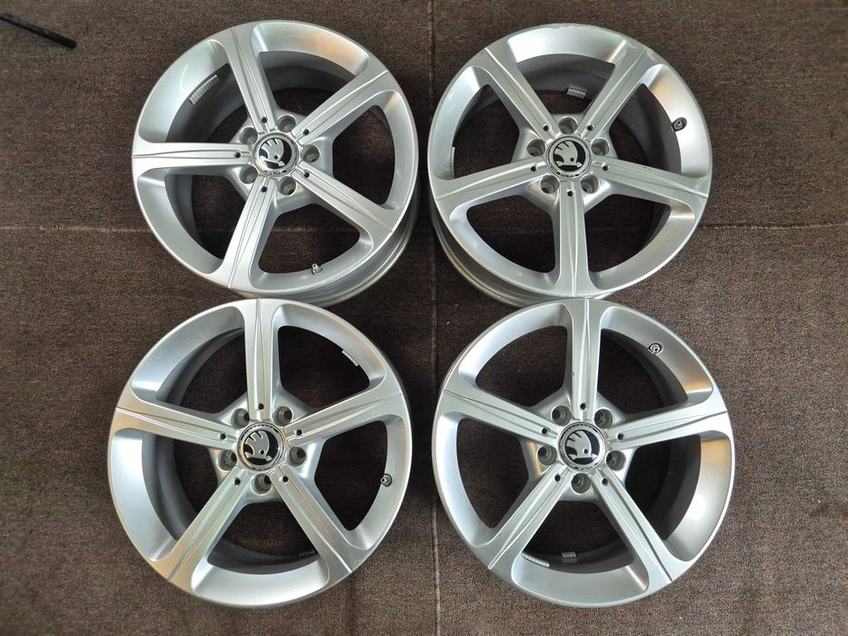 4 Jante Aliaj 5x112 17'' OE VW Golf Passat Touran Sharan Caddy T-ROC / Skoda Octavia Karoq Superb Yeti