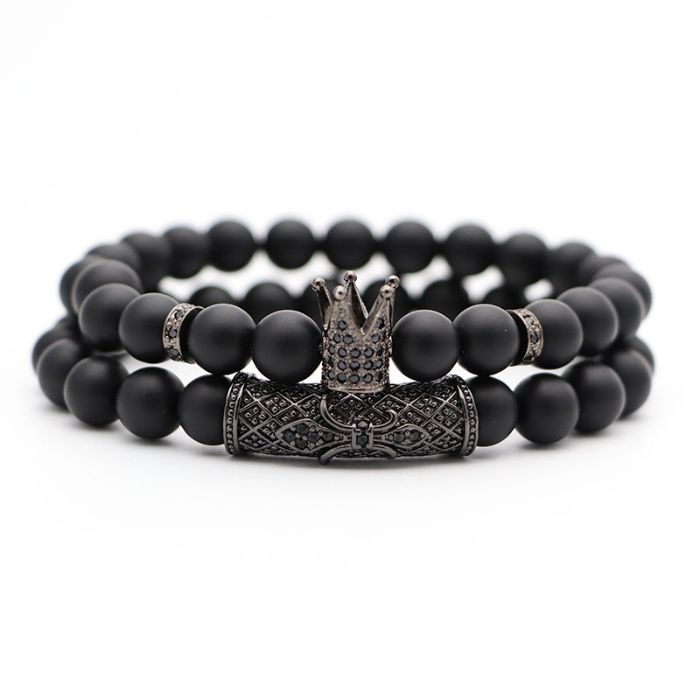 Луксозни Комплекти ( Мъжки Гривни) От естествени камъни. Подарък