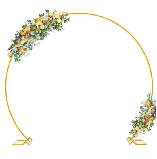 Arcada Metalica Decorativa Wokceer, stabila, rotunda, 2.4 x 2.1 m