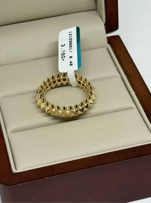 Золотое Кольцо Клеш Картье
