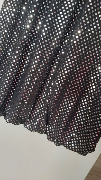 Bluză sexy elegantă cu paiete argintii