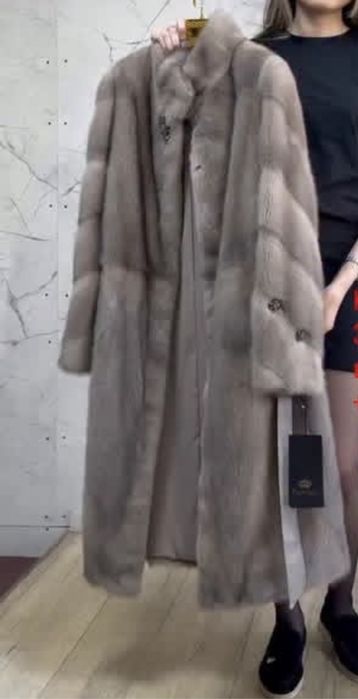 Норковая шуба цельная