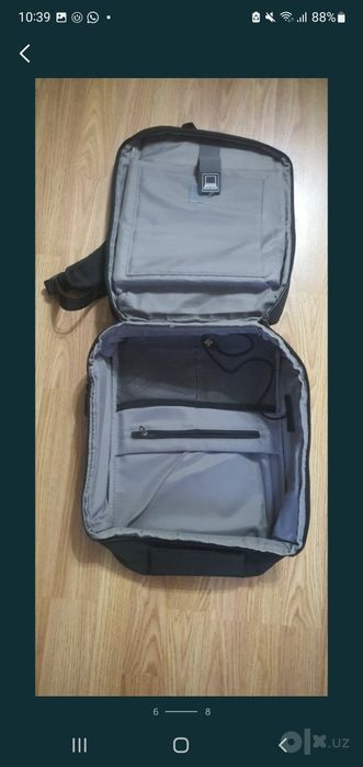 Портфель рюкзак чёрный для ноутбука