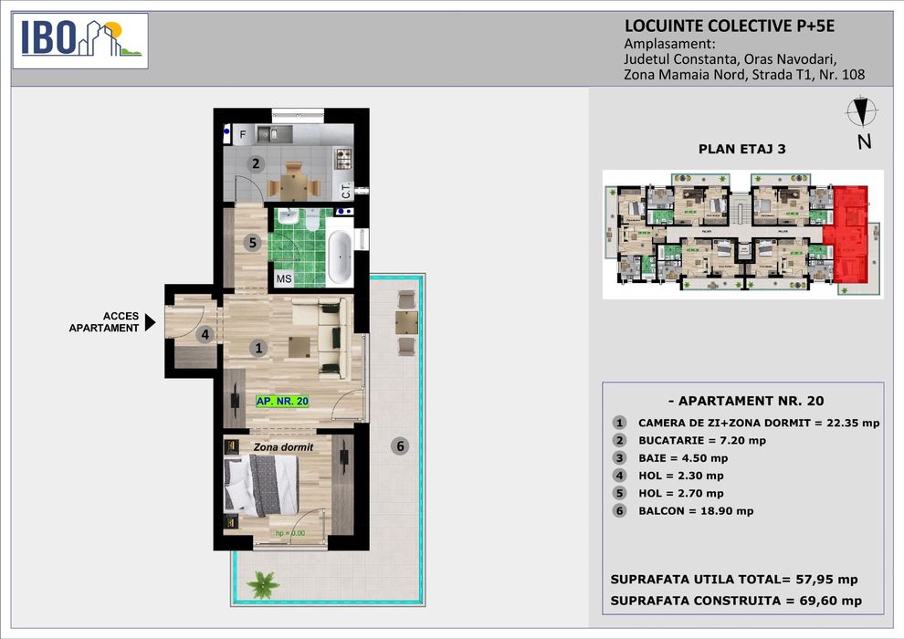 Apartament Tip Studio - Mamaia Nord/ Sat - La Cheie- Dezvoltator