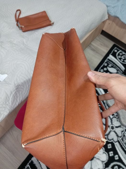 Geantă Michael Kors originală, piele naturală, maro – utilizată