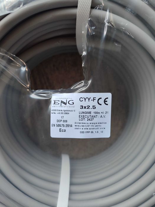 Cablu cyyf 3x2,5
