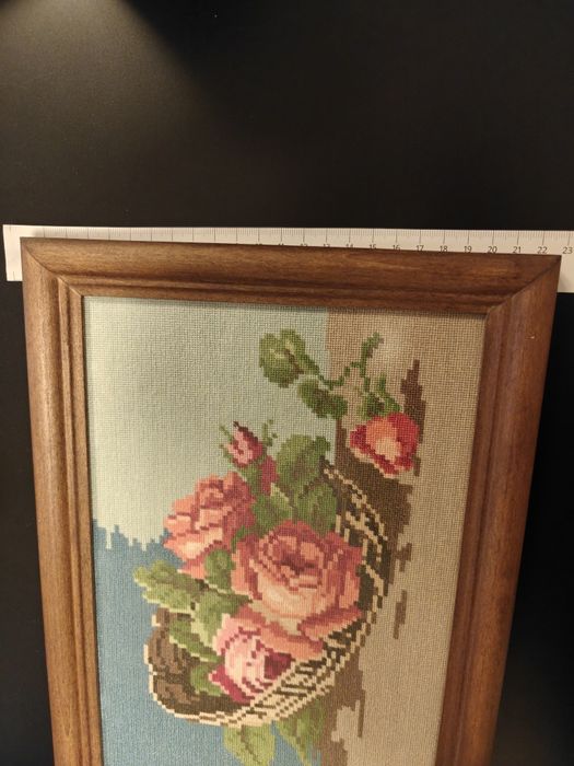 Гоблен с рози рамкиран 31х22 см