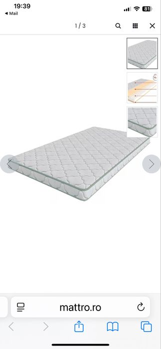 Topper/saltea 10 cm grosime