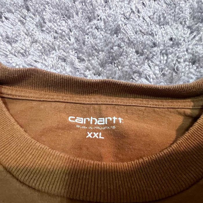 Carhartt "Work In Progress" Embroidered Logo Tee - Caramel Brown
