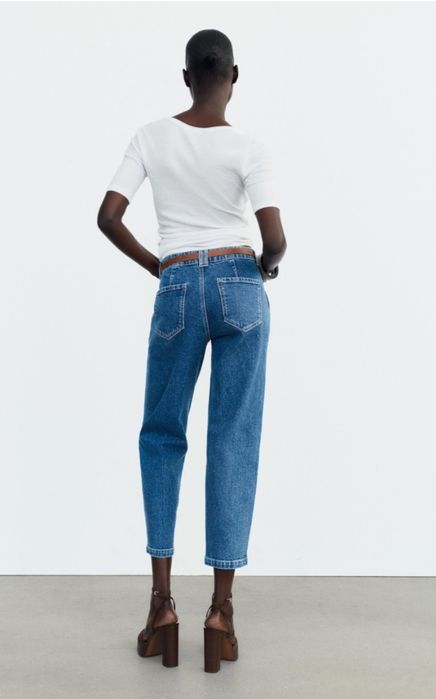 Дънки Zara с колан