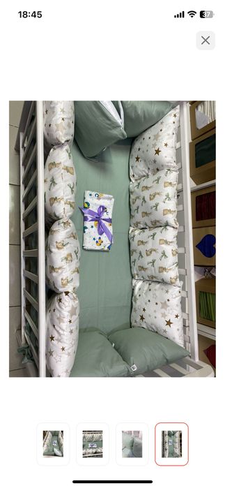 Продам бортики с простынью на резинке