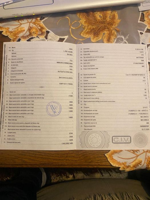 Vind camion 8×4 man 2021