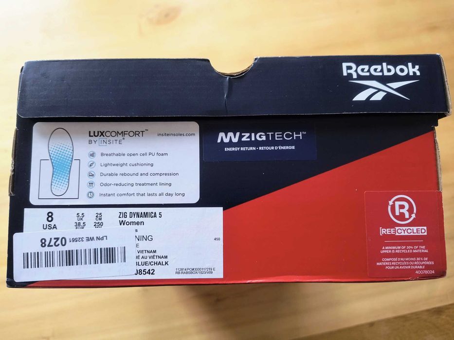 Reebok Сникърси Zig Dynamica 5 Син Размер: 38.5