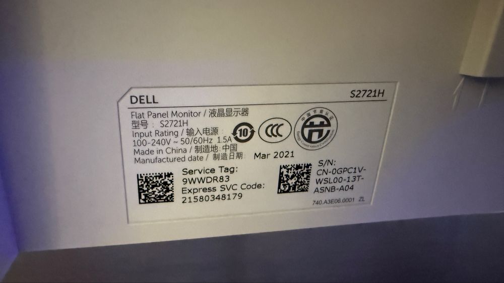 Monitor 27” dell S2721H cu boxe integrate