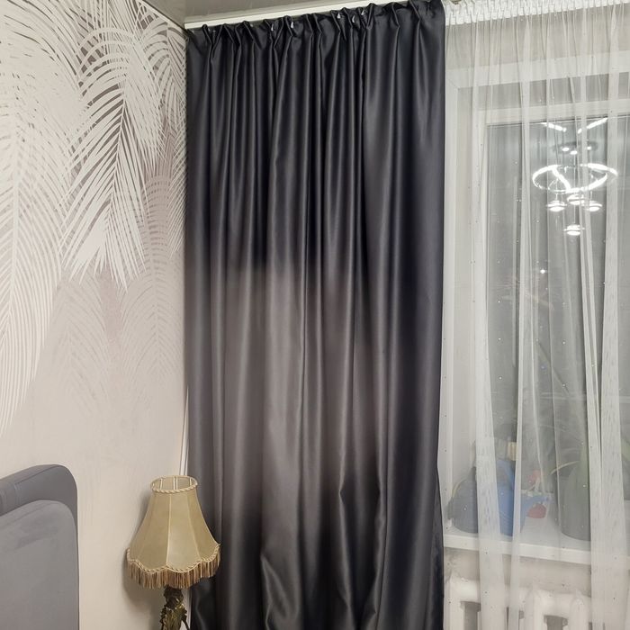 Шторы в цвете антрацит! Блэкаут!
