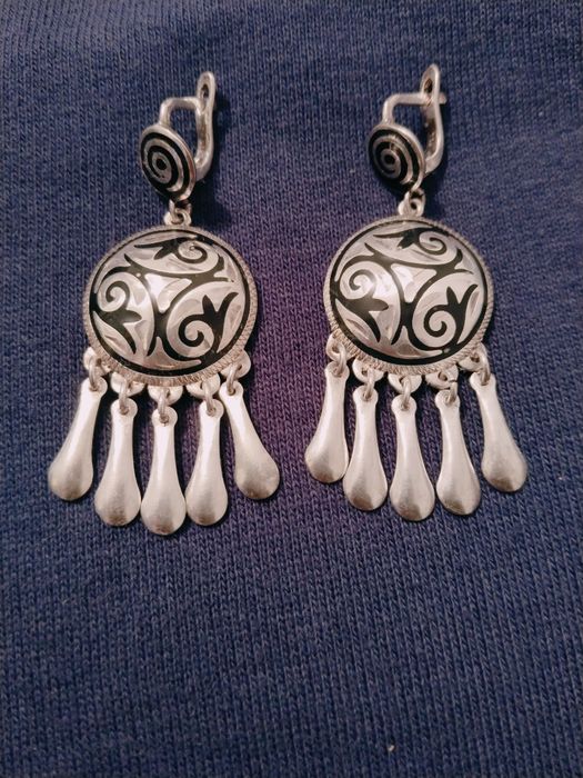 Серьги серебро ,