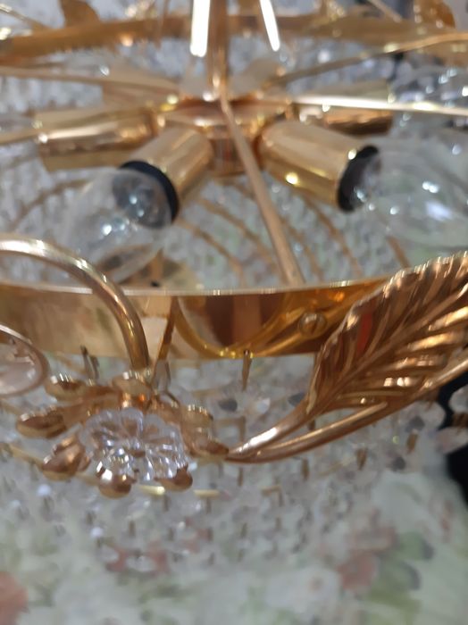 Люстра 6 рожковая хрустальная