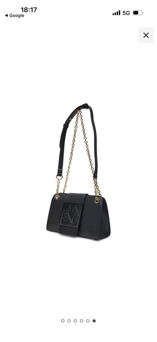 Armani Exchange черна малка чанта