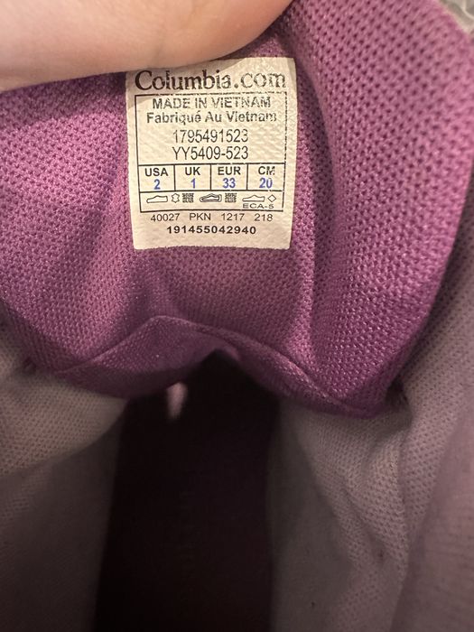 Ботинки Columbia 33 размер