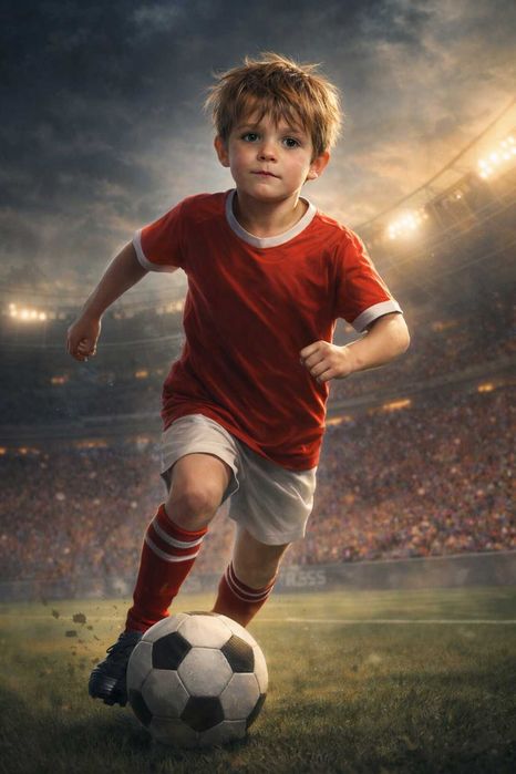 Tablou A2 personalizat – anime, fotbal | Cadou special