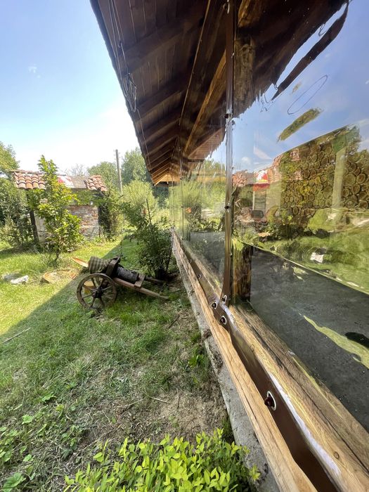 Верроупорни завеси PVC винил кристал ветробрани найлони тенти сенници