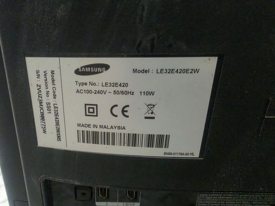 Samsung televizori sotiladi (32 dyuym) + Antennasi va tyuneri bilan!