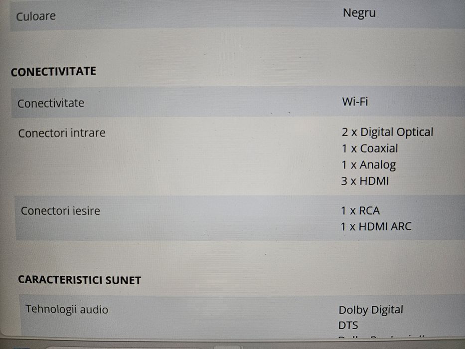 vând soundbar yamaha  YSP-2200