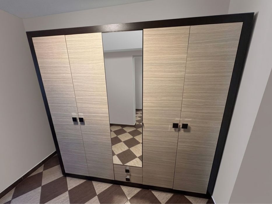 Dulap cu oglindă și sertare - 232 x 52 x 220 cm