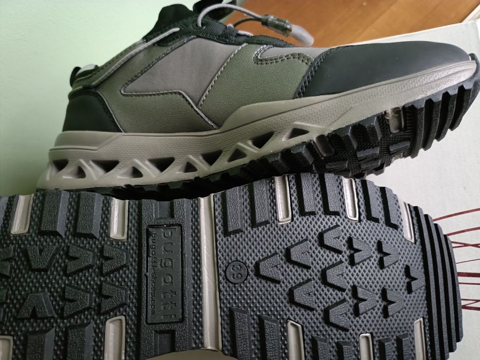 Adidași sport exterior Bugatti femei, noi, gri negru, 39, elastic lace