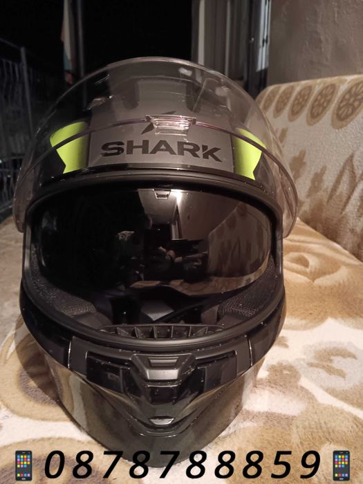 Каска SHARK Ridill 2 Berserk + интерком, мешка и кутия