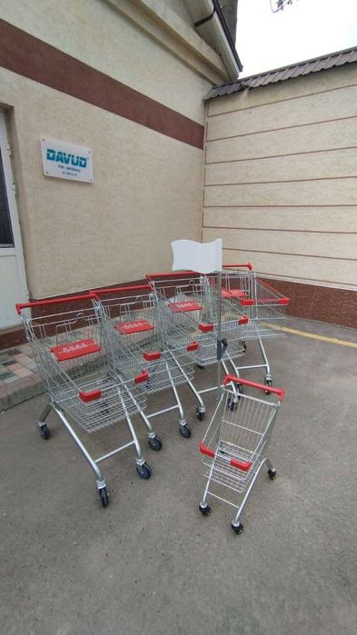 Тележки покупательские для супермаркетов