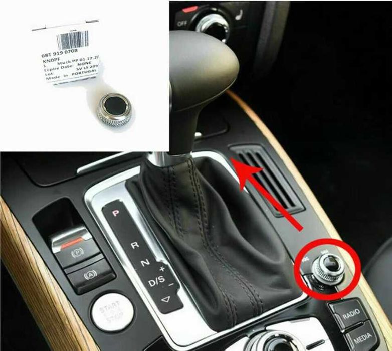 Buton volum audio consola MMI pentru Audi A4 B8 A5 Q5, 8T0919070B
