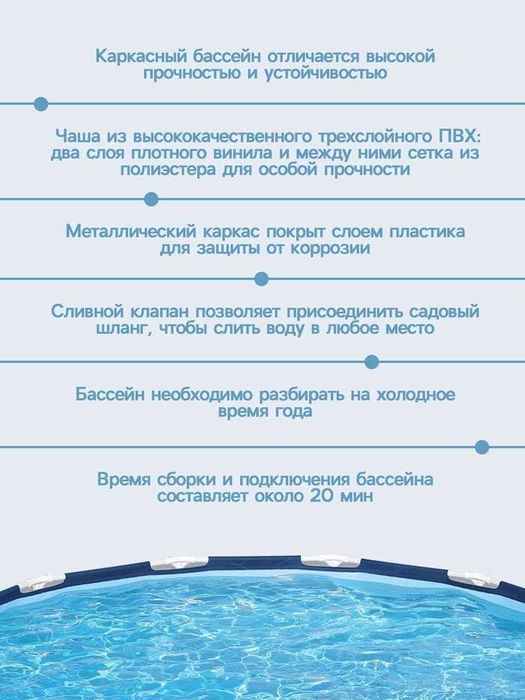 Продам бассейн каркасный