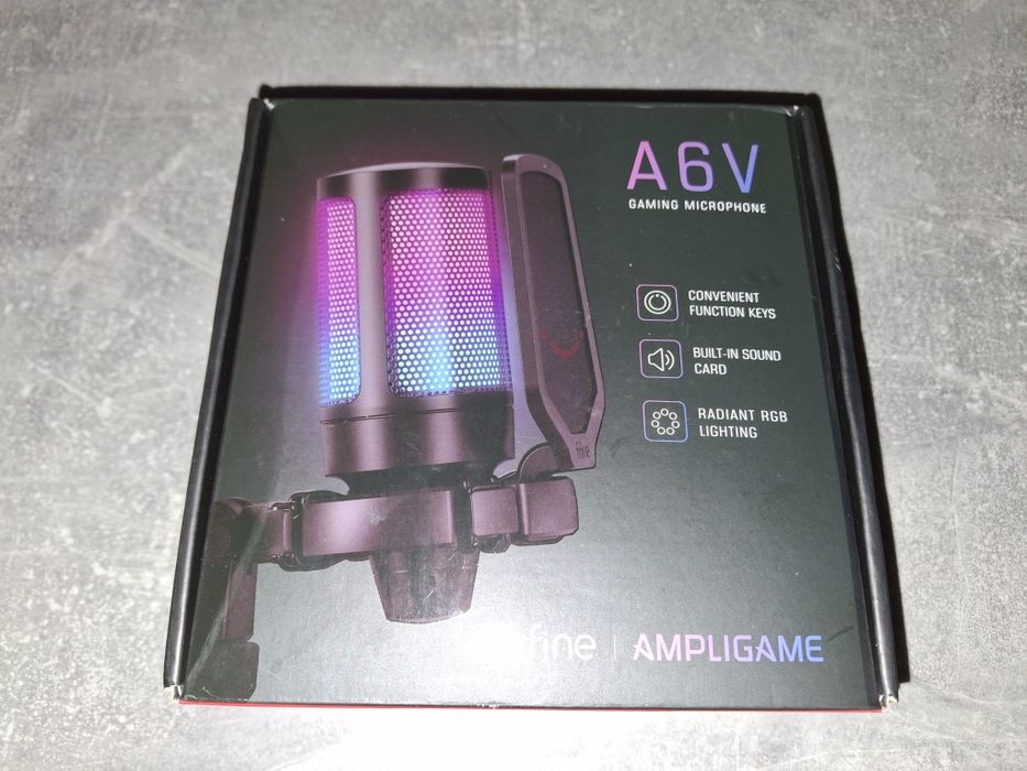 микрофон fifine a6v ampligame + пантограф