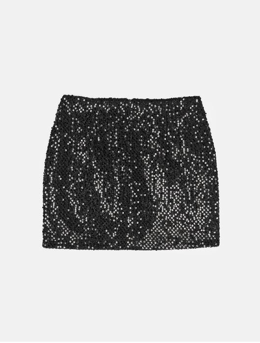 Къса пола с пайети
