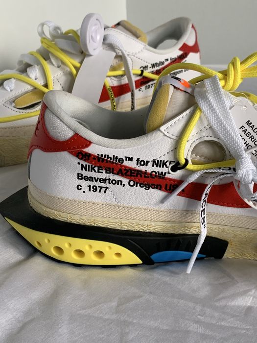 Nike Blazer Low x Off-White “White/University Red”