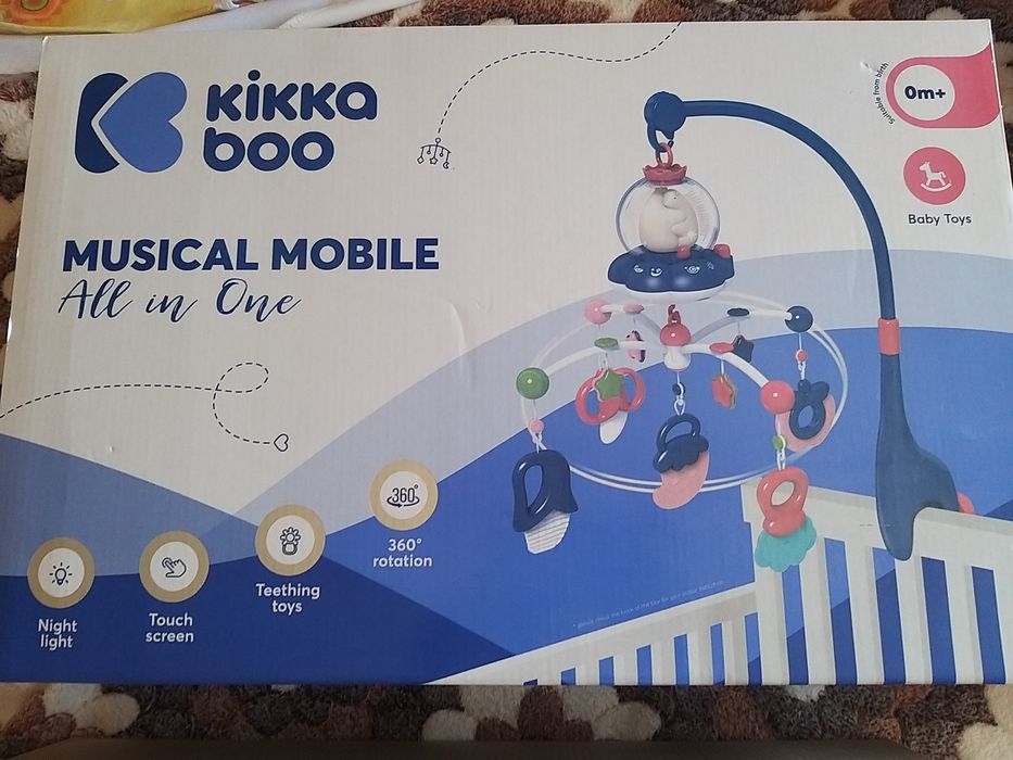 Kikka Boo Музикална въртележка за кошара All In One