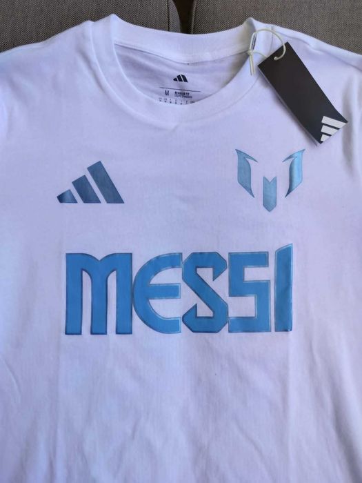 Чисто нова оригинална тениска Adidas Messi 10 N&N G размери от S до XL 100% памук