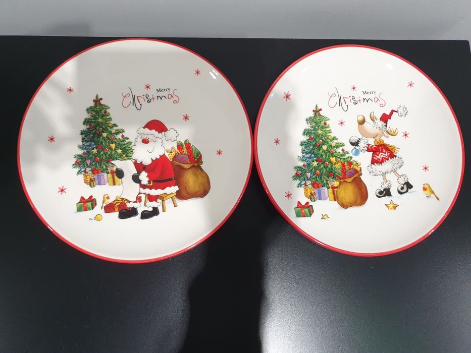 Комплект Коледни чаши и чинии