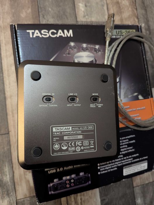 Tascam US-366 – USB аудио интерфейс