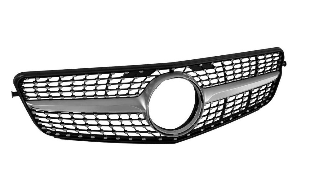 Диамантена решетка за Mercedes C класа W204 Хром 2007-2014