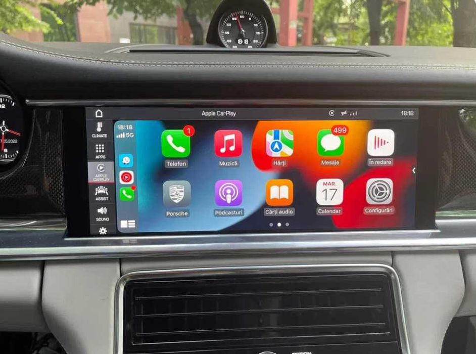 Porsche Apple CarPlay Fullscreen Panamera Cayenne Macan Taycan GPS