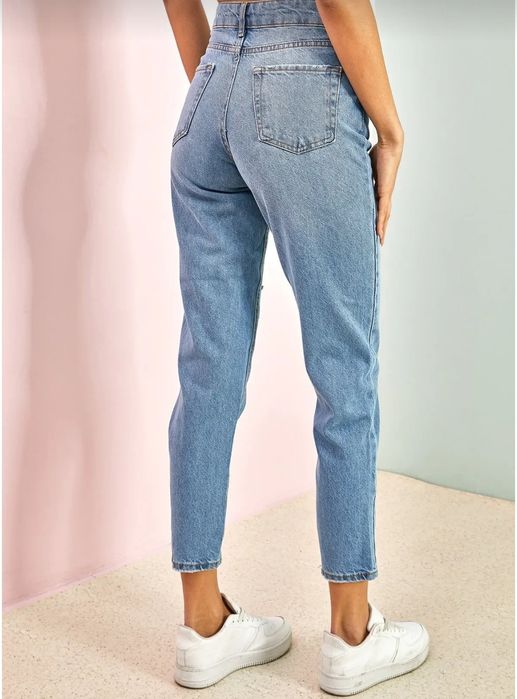 Mom jeans slim дамски дънки - S