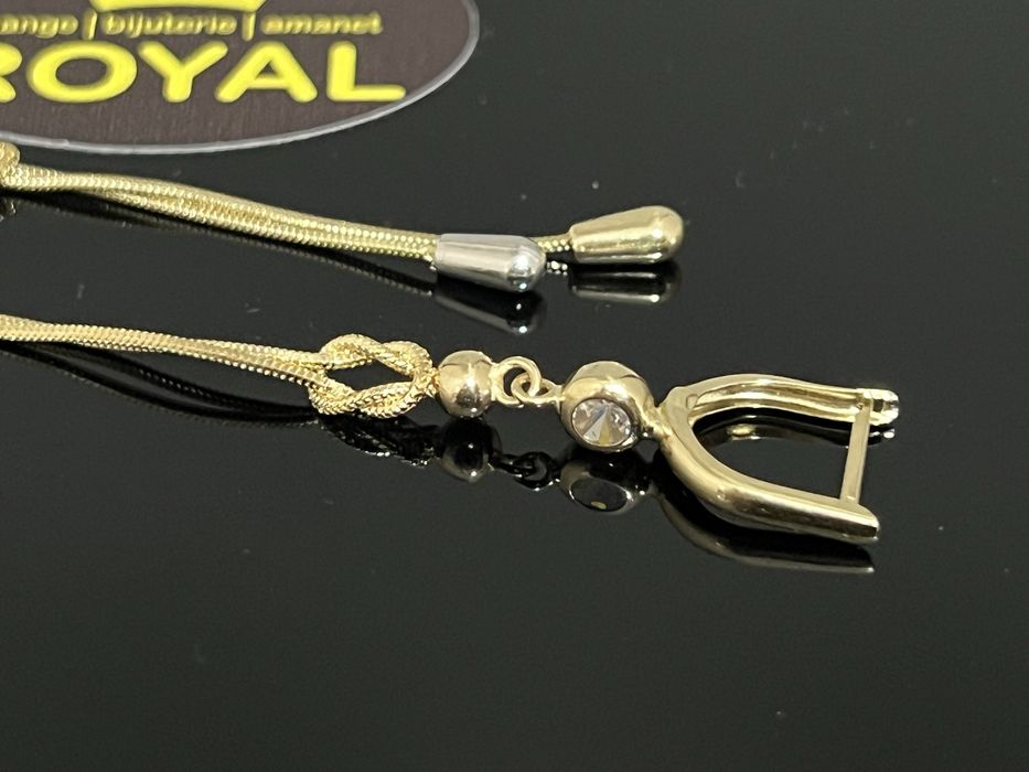 Bijuteria Royal CB : Cercei lungi aur 14k 14K 4,09 grame