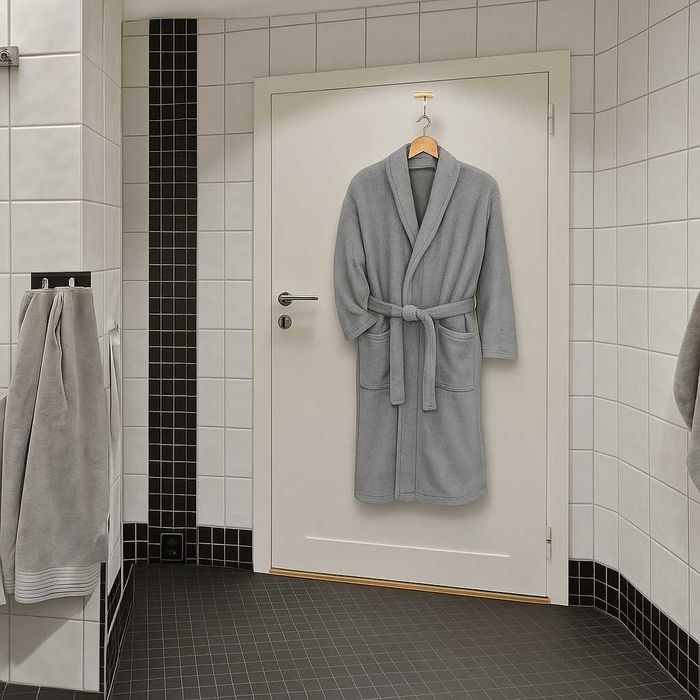 Дамски хотелски халат, класически, удобен, топъл, с връзки, мек