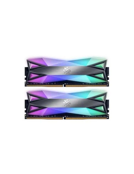 Vand Kit Memorie A-Data XPG Spectrix D60G RGB 16GB, DDR4-3600MHz, CL18, Dual Channel