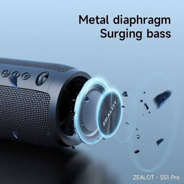 Акумулаторна Bluethoot колонка ZEALOT S51Pro