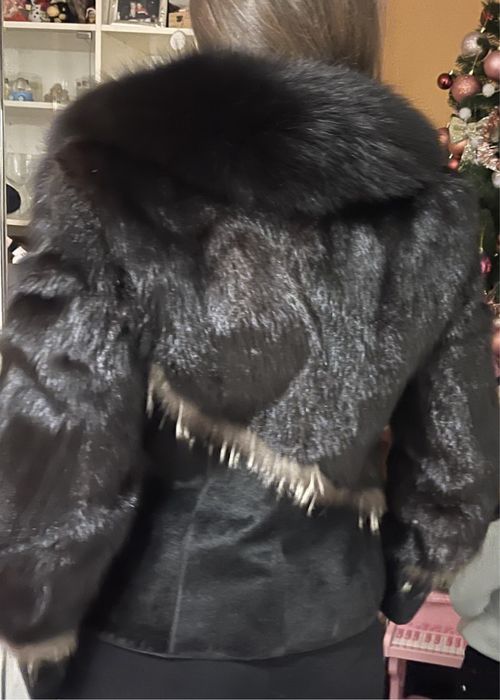 Дамски кожух естествен косъм